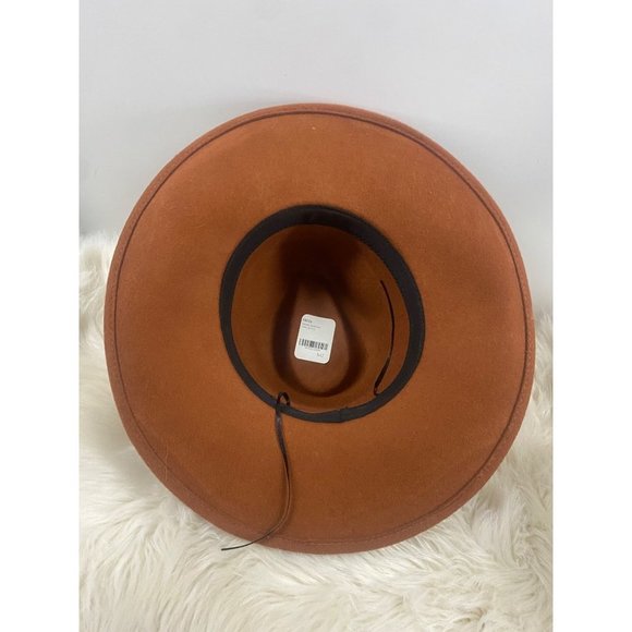 NEW ISABELLA SOMBRERO FEDORA 100% WOOL FRESA OS - Picture 5 of 6